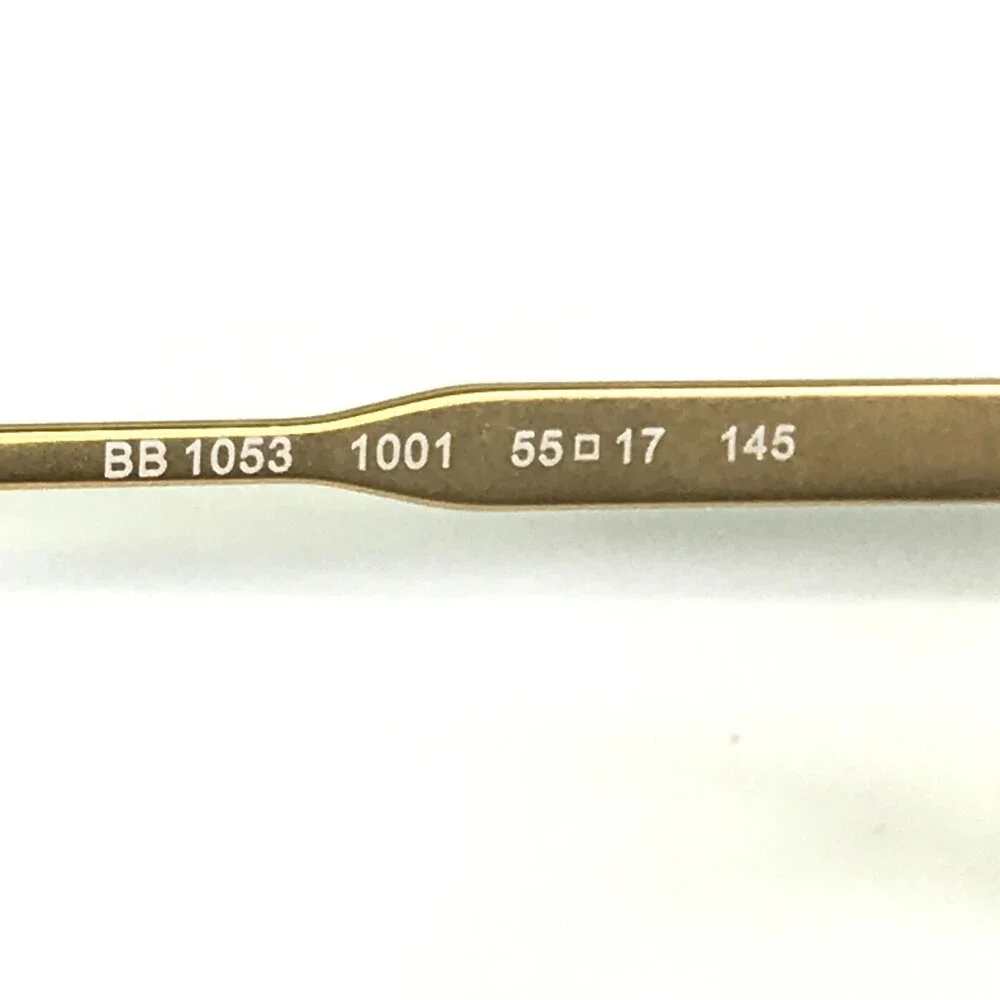 Brooks Brothers Eyeglasses Frames BB1053 1001 Gold Square Full Rim 55-17-145